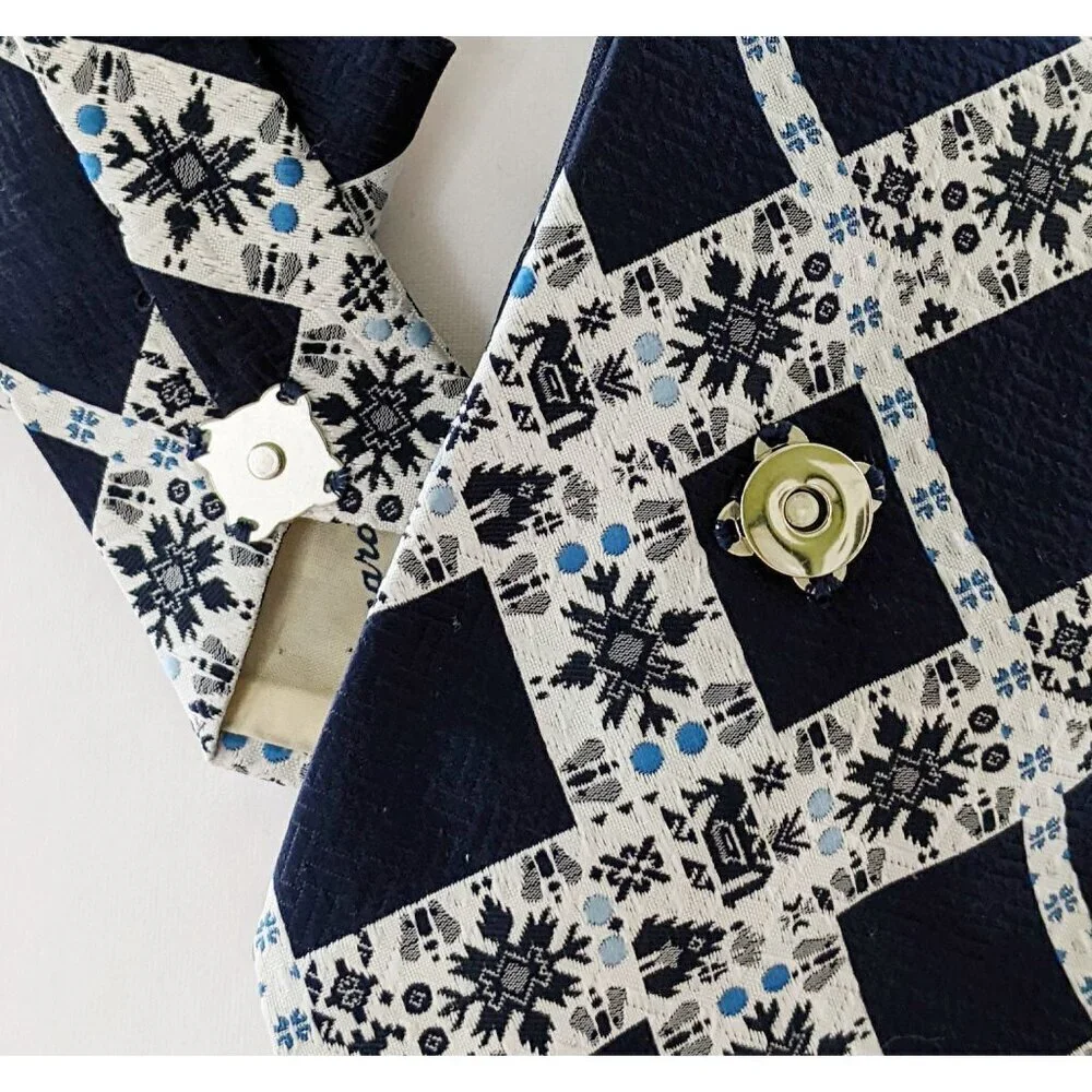 Ogsplosh - Winter Ascot Scarf Made From An Upcycled Vintage Necktie - NEW